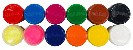 Colorino Kids Farby plakatowe 12 kol. 20 ml. Neonowe