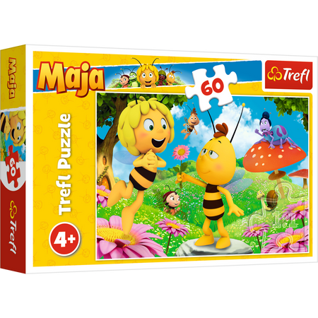 Trefl Puzzle 60 Pszczółka Maja Kwiatek dla Mai