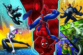 TREFL Puzzle 100 el Spiderman Do Góry Nogami