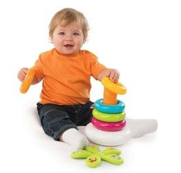 SMOBY Cotoons Piramidka z Krążków Sorter Kwiatek