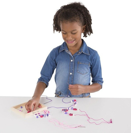 Melissa - Drewniane Koraliki Korale Serduszka