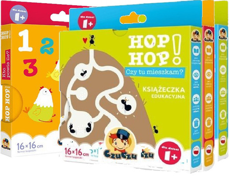 Zestaw CzuCzu Hop, hop! - 4 Książeczki Edukacyjne