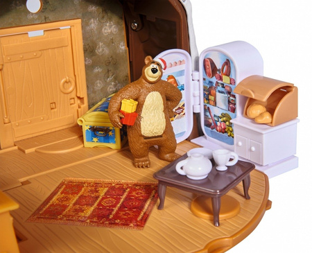 Simba Masza i Niedźwiedź Zimowy Dom Domek Niedźwiedzia