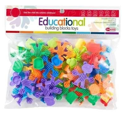 Klocki Konstrukcyjne Mały Geniusz Postacie 34 elementy