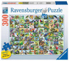 Ravensburger Puzzle 300 el XXL 99 zachwycających ptaków