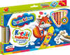 Kredki Bambino Trójkątne 18Kol. Drewno Temperówka
