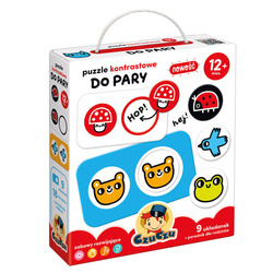 CzuCzu Puzzle kontrastowe Do pary 12m+
