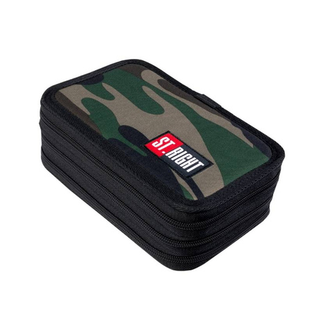 ST.RIGHT Piórnik Potrójny Wyposażony Moro