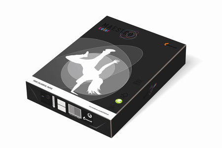 Maestro Papier kolorowy ksero A4 80g czarny 50 ark