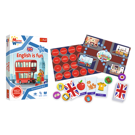 Trefl English is Fun Mistrz Wiedzy Angielski Gra Edukacyjna