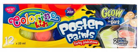 Colorino Farby szkolne plakatowe 12kol 20ml