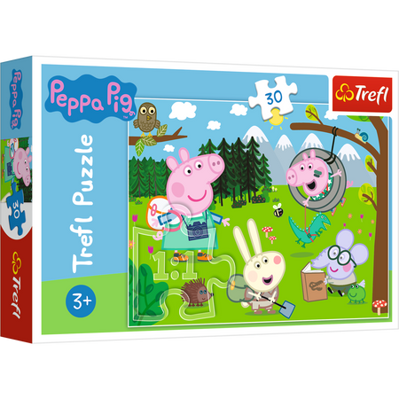 Trefl Puzzle 30el. Świnka Peppa Leśna Wyprawa