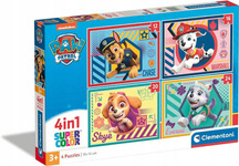 Clementoni Puzzle 4w1 Super Kolor Paw Patrol