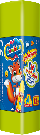 10 x Klej w Sztyfcie Znikający 12g Mini Zoo - Bambino