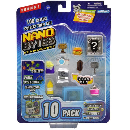 NANOBYTES Blister 10 x Figurka + Szkatułka