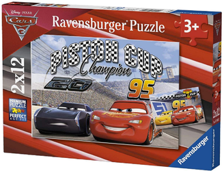 Puzzle 2x12 el Ravensburger - Cars 3 Piston Cup
