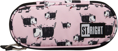 ST.RIGHT - Zestaw Piórnik Dwuklapowy + Piórnik Saszetka Pieski