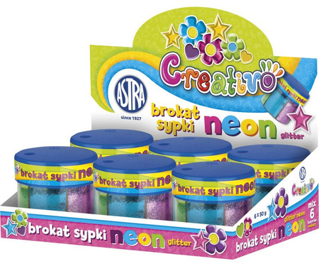 Brokat neonowy 6 kolorów 50 g Astra
