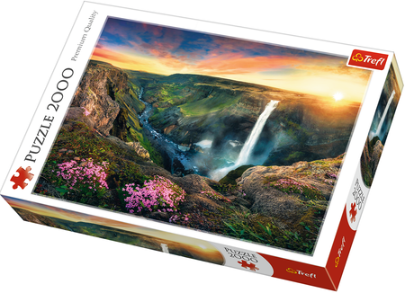 TREFL Puzzle 2000 el Wodospad Haifoss Islandia