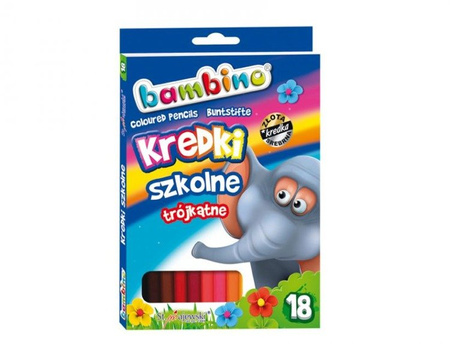 Kredki 18 Kolory Ołówkowe Bambino Majewski