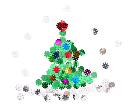 Confetti cekinowe kwiatki mix kolorów 100g Astra