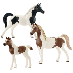 Schleich Zestaw Koń Ogier Klacz Źrebię Rasy Pintabian