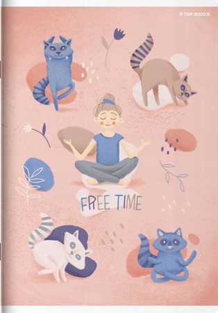 Zeszyt A5 32 k. 70g linia podwójna kolorowa