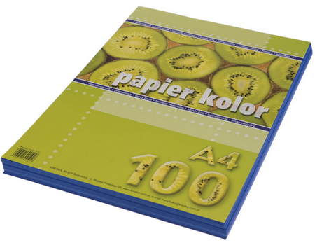 Papier ksero kolorowy A4 80 g/m2 granatowy 100 arkuszy