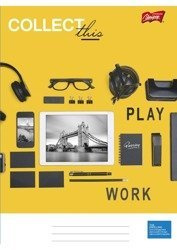 Zeszyt A5/80k Linia Collect This Żółty Unipap