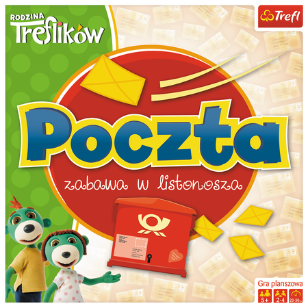 TREFL Rodzina Treflików - Poczta Gra Planszowa dla Dzieci