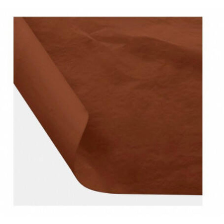 Bibuła do pakowania ozdobna gładka brązowy 50 x 70 cm 30 ark