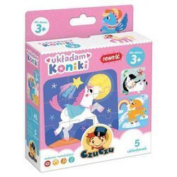 CzuCzu Puzzle 5 x 9 el. Układam Koniki Konie 3+