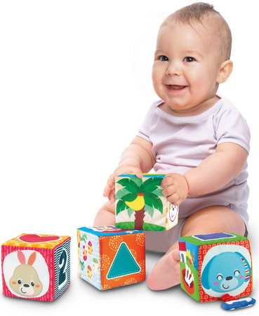 Smily Play - Kochane Zwierzątka Miękka Kostka Klocki