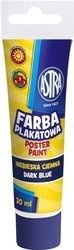 Farba plakatowa tuba 30 ml niebieska ciemna ASTRA