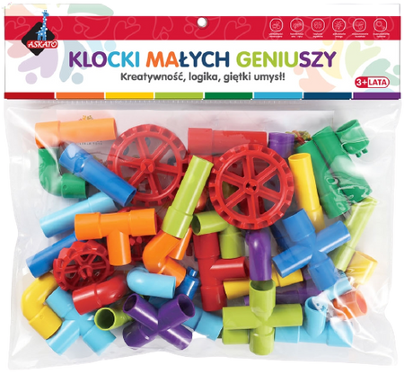 Klocki Konstrukcyjne Małego Geniusza Złączki 44 el