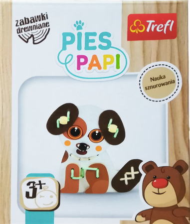 Trefl Drewniana Zabawka Przeplatanka Pies Papi