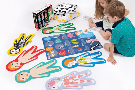 CzuCzu Duuuże Puzzle Moje Ciało 84 el 6 Układanek