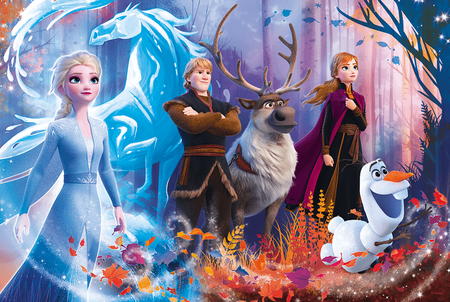 Puzzle 100 Kraina Lodu II Anna Elsa Olaf Trefl