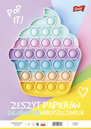 Unipap Zeszyt Papierów kolorowych nabłyszczanych A4