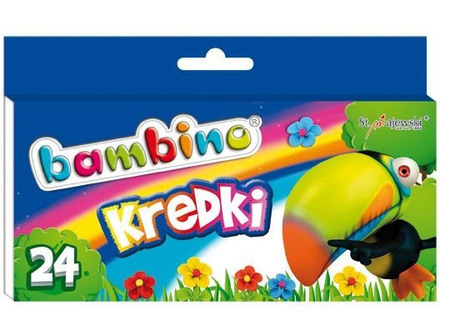 St. Majewski Kredki Świecowe Bambino 24 Kolory