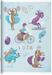 Top-2000 Zeszyt A5 16K 70g linia podwójna kolorowa