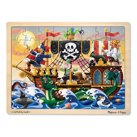 Melissa&Doug Puzzle Drewniane Przygoda Piratów