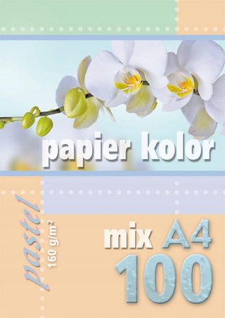 Kreska Papier Kolor Pastel Mix Techniczny A4 160 g/m2 100 ark.