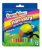 Flamastry Brokatowe 12 Kolorów Bambino