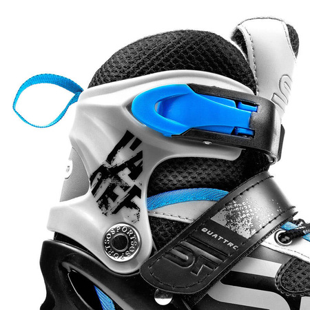 Quattro Łyżworolki 4w1 34-37 czarno-niebieskie 926656