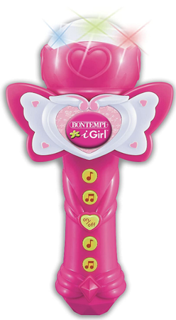 Bontempi Mikrofon Karaoke Różowy Świeci
