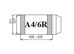 Okładka na podręcznik regulowana A4/6R wys. 26,7 cm
