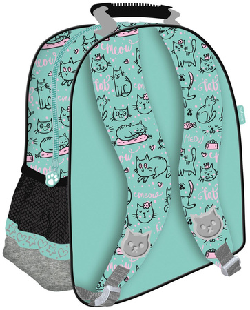 Plecak Szkolny Dziecięcy My Little Friend Kot Mint