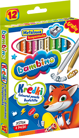 Bambino Wyprawka Szkolna 3 x Kredki Flamastry Bloki