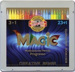 Koh-I-Noor Kredki Progresso Magic 24 Kolory 8744